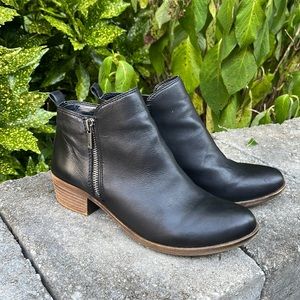Lucky brand black leather boots